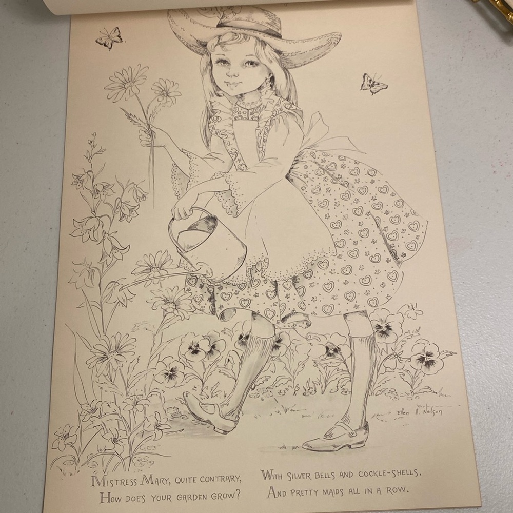 Vintage Red Farm Studio Kim’s Childhood Memories Coloring Book - Picture 8 of 13